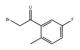 Ethanone, 2-bromo-1-(5-fluoro-2-methylphenyl)- Structure