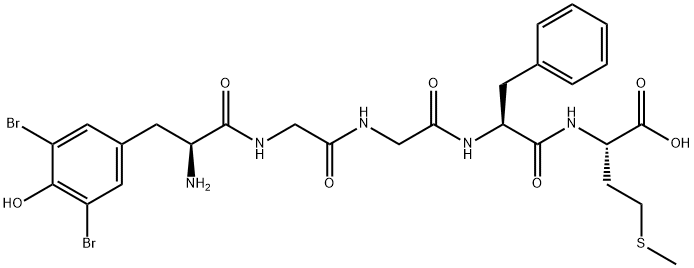 3,5-DIBR-TYR1-METHIONINE ENKEPHALIN Structure