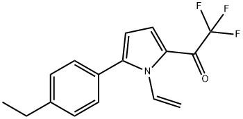 Ethanone, 1-[1-ethenyl-5-(4-ethylphenyl)-1H-pyrrol-2-yl]-2,2,2-trifluoro- Structure