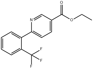 Ethyl 6-(2-(trifluoromethyl)phenyl)nicotinate 구조식 이미지