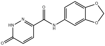 3-Pyridazinecarboxamide,N-1,3-benzodioxol-5-yl-1,6-dihydro-6-oxo-(9CI) 구조식 이미지