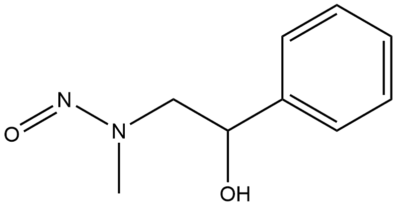 Benzenemethanol, α-[(methylnitrosoamino)methyl]-, (+)- Structure