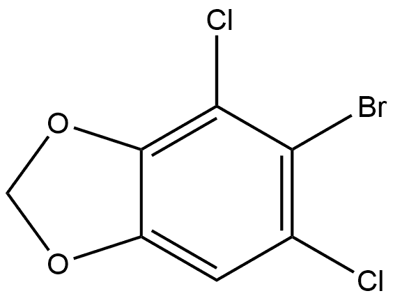 5-Bromo-4,6-dichloro-1,3-benzodioxole Structure