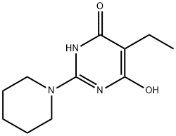 4(3H)?-?Pyrimidinone, 5-?ethyl-?6-?hydroxy-?2-?(1-?piperidinyl)?- Structure