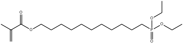 Diethyl-11-methacryloyloxyundecylphosphonate Structure