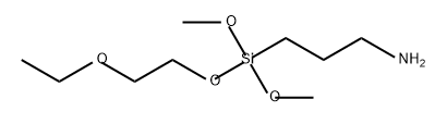 1-Propanamine, 3-[(2-ethoxyethoxy)dimethoxysilyl]- Structure