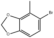 1,3-Benzodioxole, 5-bromo-4-methyl- Structure