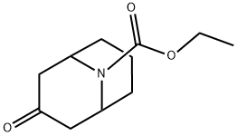 9-Azabicyclo[3.3.1]nonane-9-carboxylic acid, 3-oxo-, ethyl ester Structure