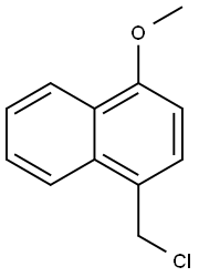 Naphthalene, 1-(chloromethyl)-4-methoxy- Structure