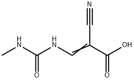 2-Propenoic acid, 2-cyano-3-[[(methylamino)carbonyl]amino]- 구조식 이미지