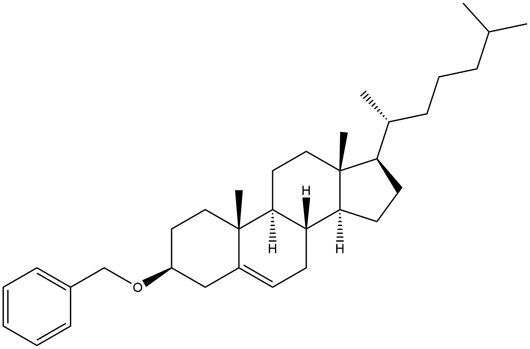 Cholest-5-ene, 3-(phenylmethoxy)-, (3β)- Structure