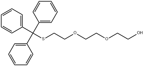 Ethanol, 2-[2-[2-[(triphenylmethyl)thio]ethoxy]ethoxy]- Structure