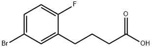 Benzenebutanoic acid, 5-bromo-2-fluoro- Structure