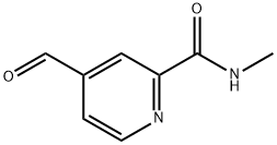 2-Pyridinecarboxamide, 4-formyl-N-methyl- 구조식 이미지