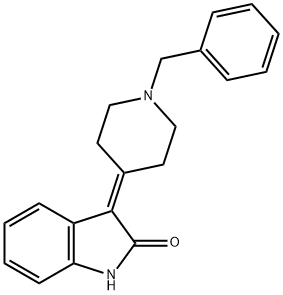 2H-Indol-2-one, 1,3-dihydro-3-[1-(phenylmethyl)-4-piperidinylidene]- Structure