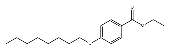 Benzoic acid, 4-(octyloxy)-, ethyl ester 구조식 이미지