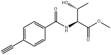 L-Threonine, N-(4-ethynylbenzoyl)-, methyl ester Structure