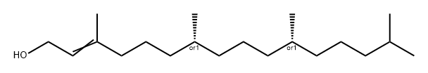 2-Hexadecen-1-ol, 3,7,11,15-tetramethyl-, (7R,11R)-rel- Structure