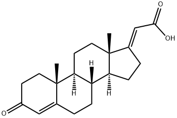 Pregna-4,17(20)-dien-21-oic acid, 3-oxo-, (17E)- Structure