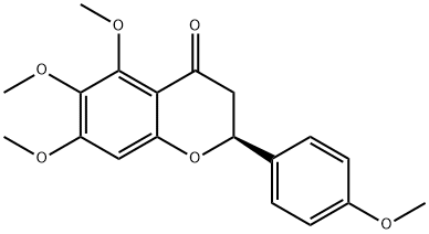 5,6,7,4'-Tetramethoxyflavanone 구조식 이미지