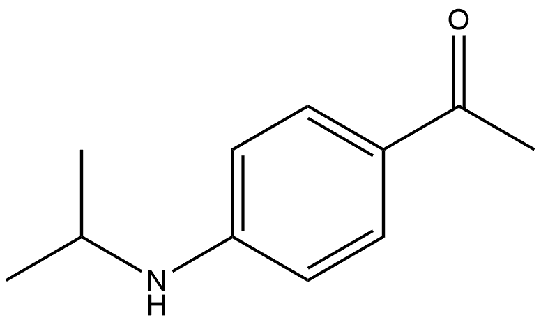 1-[4-[(1-Methylethyl)amino]phenyl]ethanone Structure