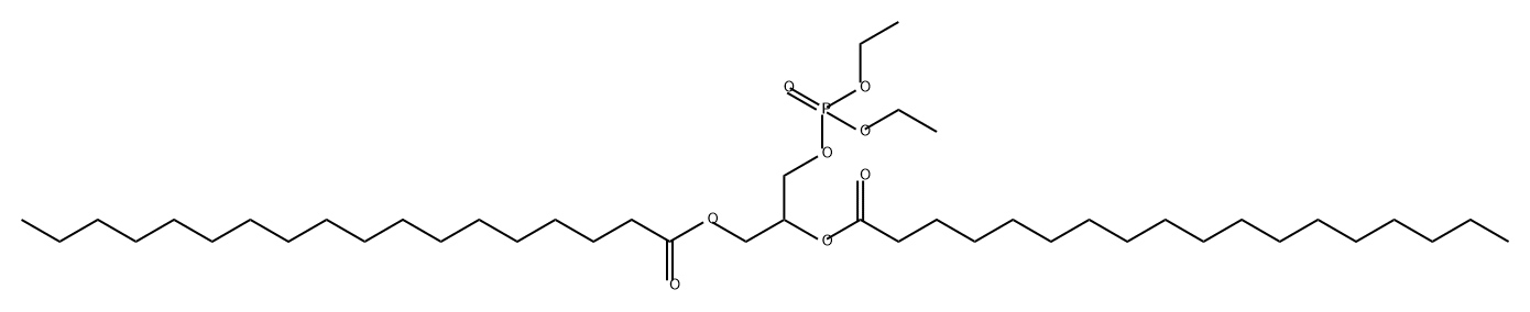 Octadecanoic acid, 1-[[(diethoxyphosphinyl)oxy]methyl]-1,2-ethanediyl ester (9CI) Structure