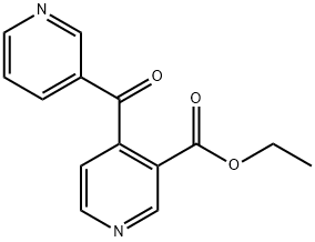 3-Pyridinecarboxylic acid, 4-(3-pyridinylcarbonyl)-, ethyl ester Structure