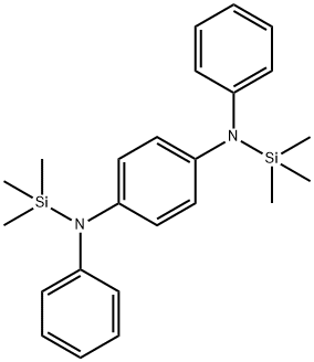 1,4-Benzenediamine, N1,N4-diphenyl-N1,N4-bis(trimethylsilyl)- Structure