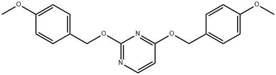 2,4-bis(4-methoxybenzyloxy)pyrimidine Structure