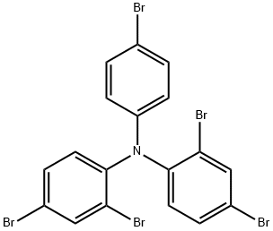 Benzenamine, 2,4-dibromo-N-(4-bromophenyl)-N-(2,4-dibromophenyl)- Structure