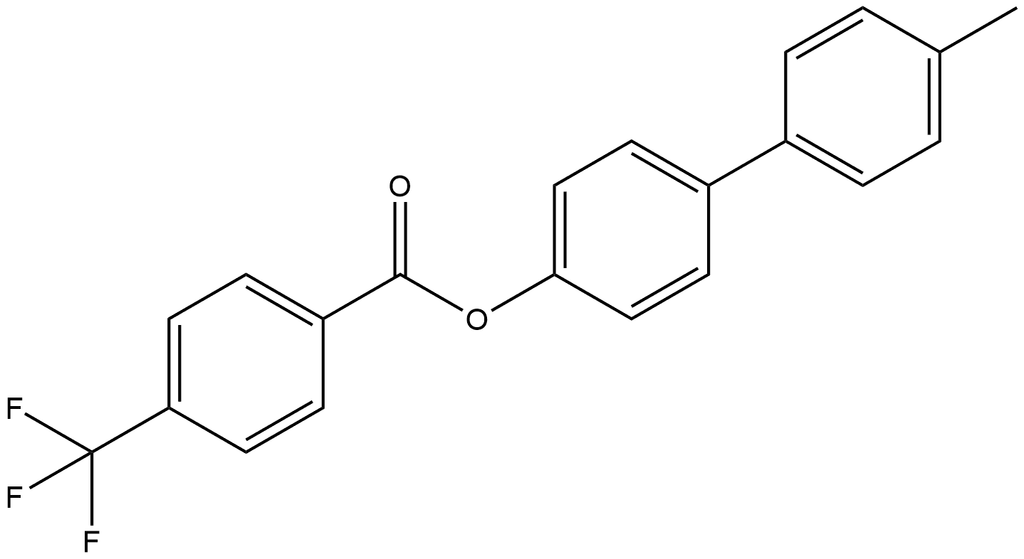 4'-Methyl[1,1'-biphenyl]-4-yl 4-(trifluoromethyl)benzoate Structure