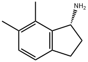 1H-Inden-1-amine, 2,3-dihydro-6,7-dimethyl-, (1R)- Structure