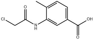 Benzoic acid, 3-[(2-chloroacetyl)amino]-4-methyl- Structure