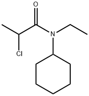 Propanamide, 2-chloro-N-cyclohexyl-N-ethyl- Structure