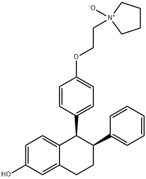 2-Naphthalenol, 5,6,7,8-tetrahydro-5-[4-[2-(1-oxido-1-pyrrolidinyl)ethoxy]phenyl]-6-phenyl-, (5R,6S)- 구조식 이미지