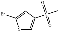 Thiophene, 2-bromo-4-(methylsulfonyl)- Structure