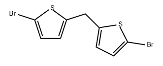 Thiophene, 2,2'-methylenebis[5-bromo- 구조식 이미지