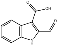1H-Indole-3-carboxylic acid, 2-formyl- Structure
