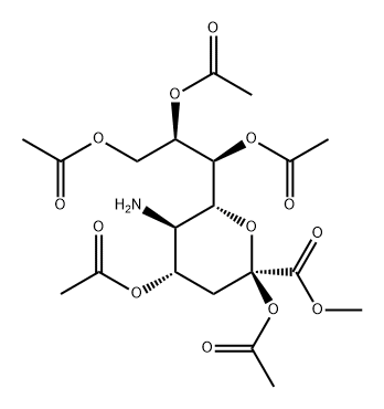 Neuraminic acid, methyl ester, 2,4,7,8,9-pentaacetate Structure