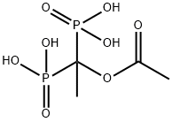 Phosphonic acid, P,P'-[1-(acetyloxy)ethylidene]bis- 구조식 이미지