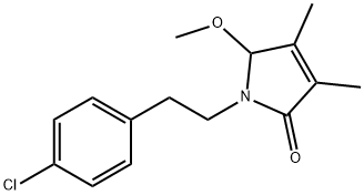 1-[2-(4-Chlorophenyl)ethyl]-5-methoxy-3,4-dimethyl-1,5-dihydro-2H-pyrrol-2-one Structure