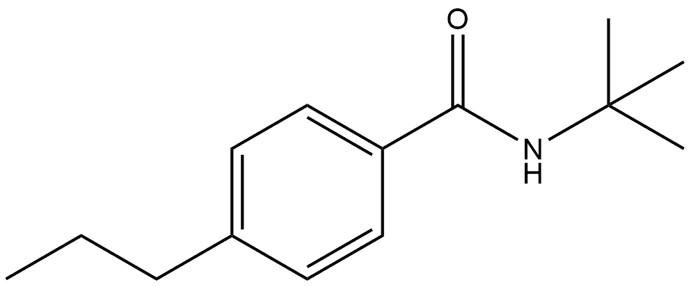 N-(1,1-Dimethylethyl)-4-propylbenzamide Structure