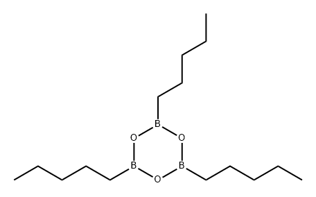 Boroxin, 2,4,6-tripentyl- Structure