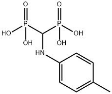 Phosphonic acid, P,P'-[[(4-methylphenyl)amino]methylene]bis- Structure