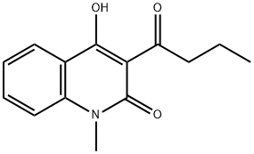 3-butyryl-4-hydroxy-1-methyl-2(1H)-quinolinone Structure