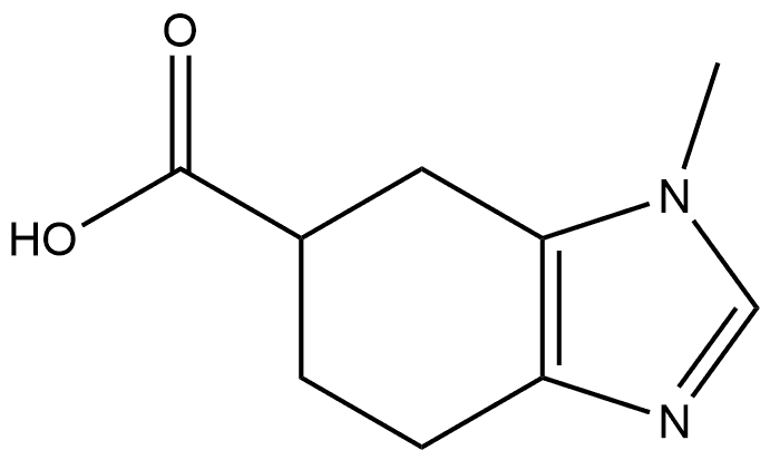 4,5,6,7-Tetrahydro-1-methyl-1H-benzimidazole-6-carboxylic acid Structure