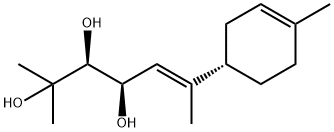 5-Heptene-2,3,4-triol, 2-methyl-6-[(1S)-4-methyl-3-cyclohexen-1-yl]-, (3S,4R,5E)- 구조식 이미지