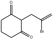 1,3-Cyclohexanedione, 2-(2-bromo-2-propen-1-yl)- 구조식 이미지