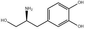 1,2-Benzenediol, 4-[(2S)-2-amino-3-hydroxypropyl]- Structure