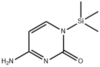 2(1H)-Pyrimidinone, 4-amino-1-(trimethylsilyl)- 구조식 이미지
